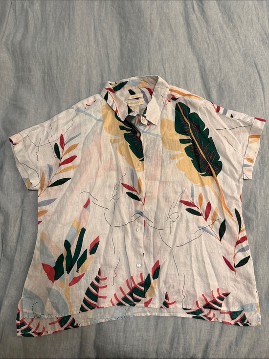 Cynthia Rowley Tops - Cynthia Rowley Lightweight Linen Button-Up Shirt